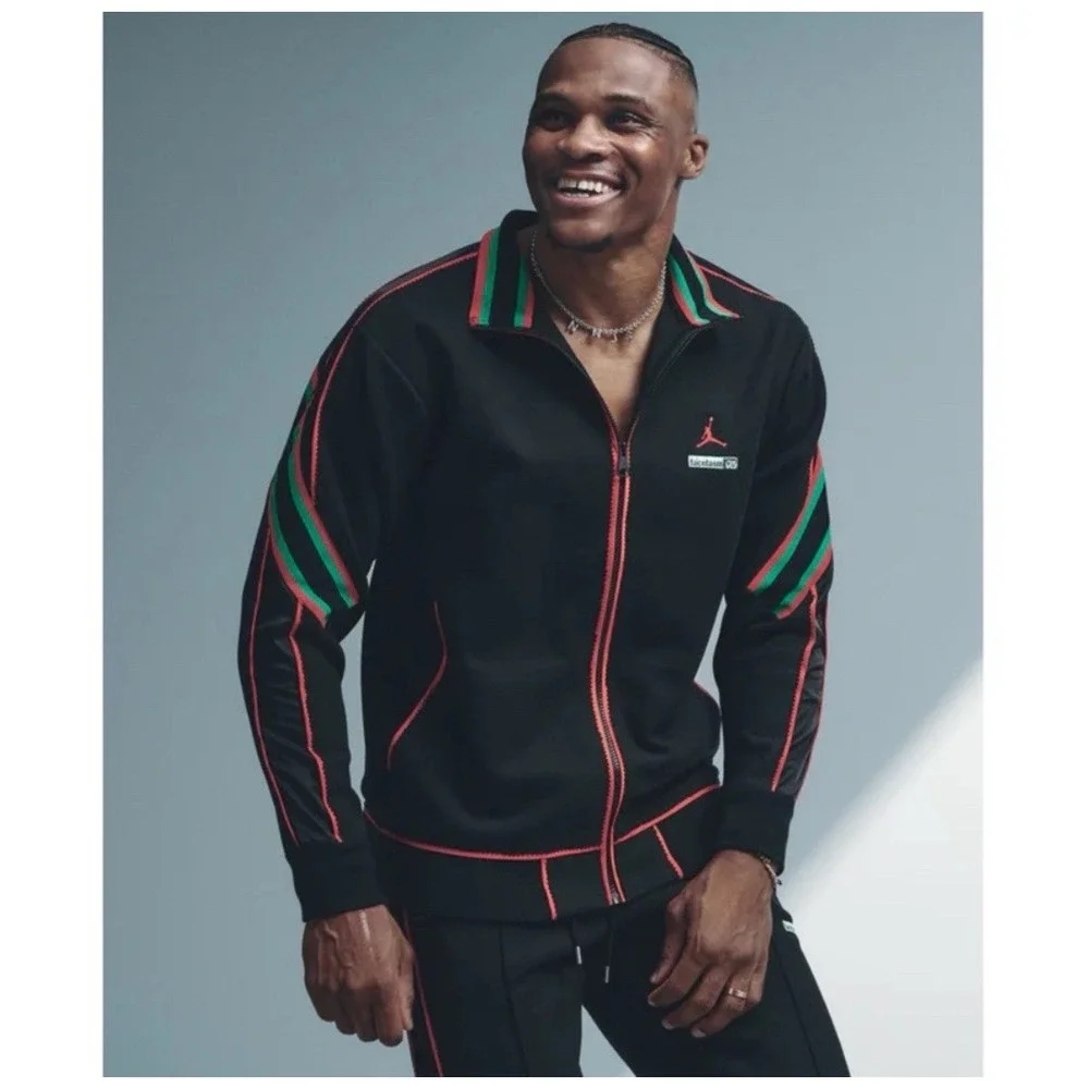 Nike Air Jordan Why Not x Facetasm Collab Track Jacket DC4638-010 Men's Size‎ S